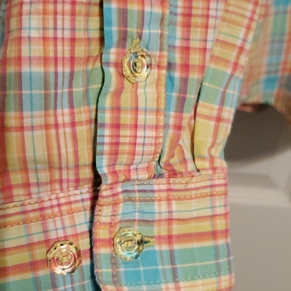 Twenty X Women's Tailored Fit Plaid Button Down Shirt Size Large - Picture 5 of 14